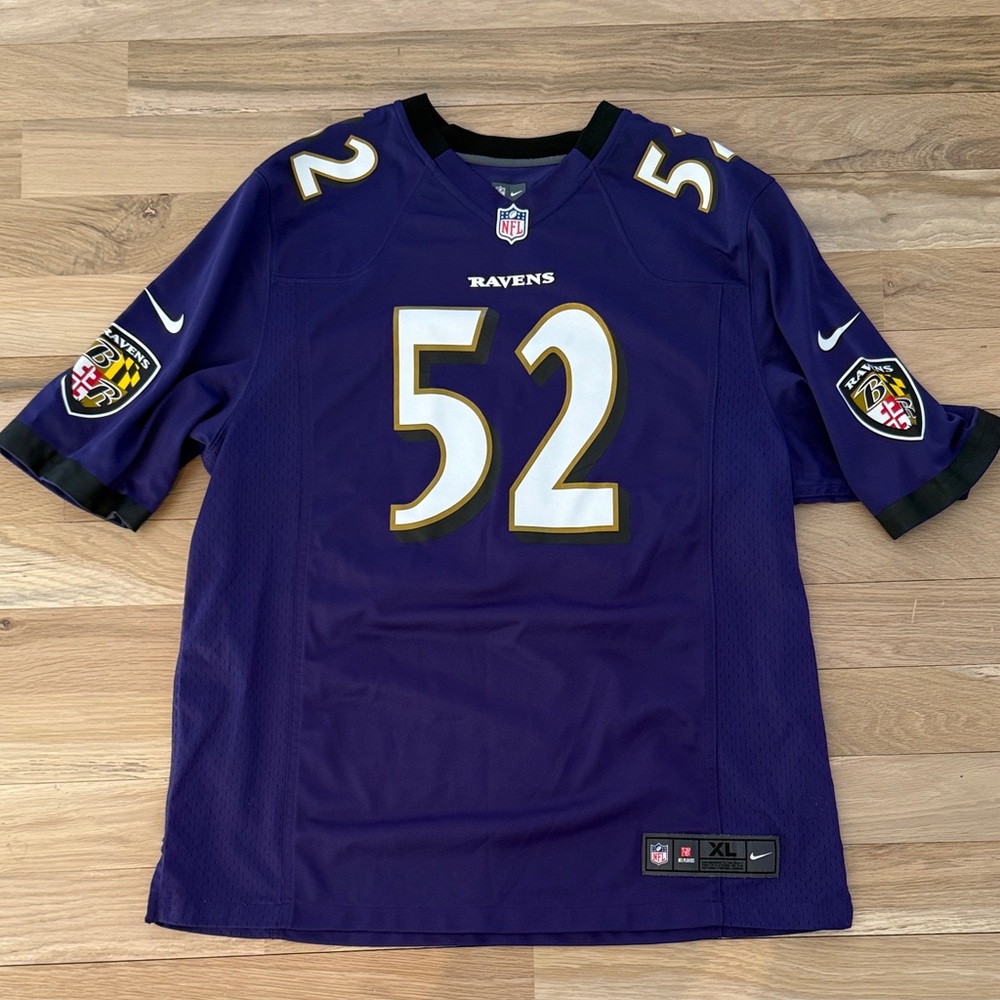 Nike Purple Baltimore Ravens #52 Ray Lewis Football Jersey